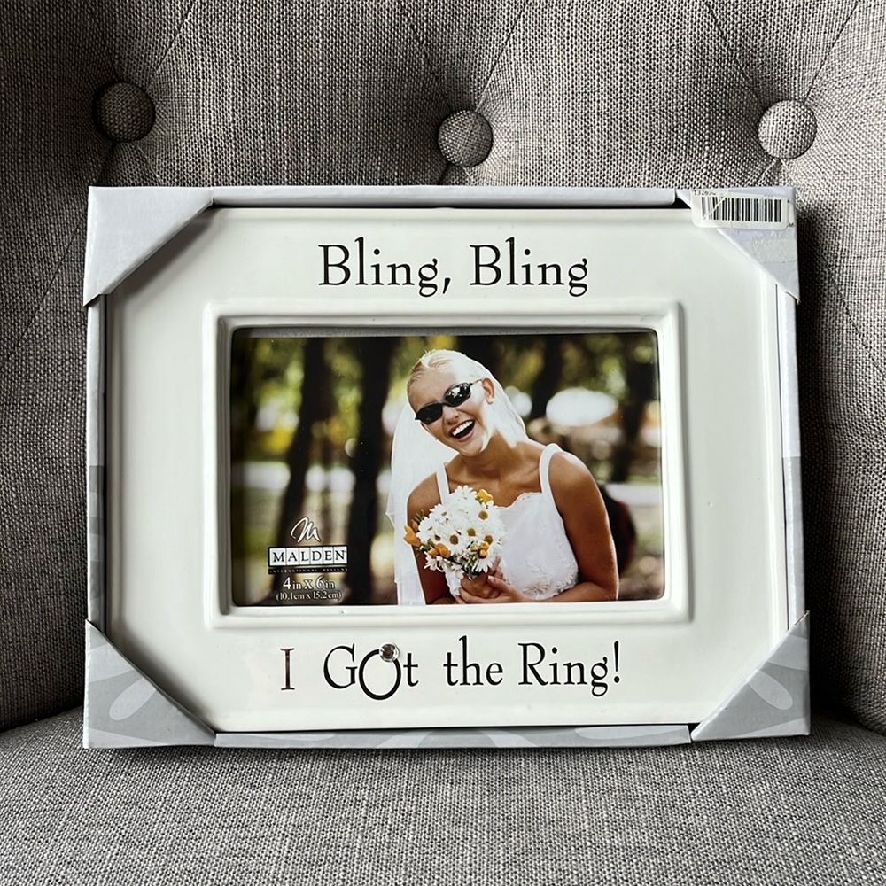 4x6 Engagement Ceramic Picture Frame